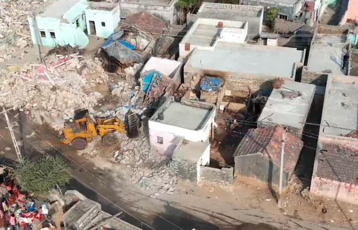 Dwarka demolition drive razes over 70 residential properties