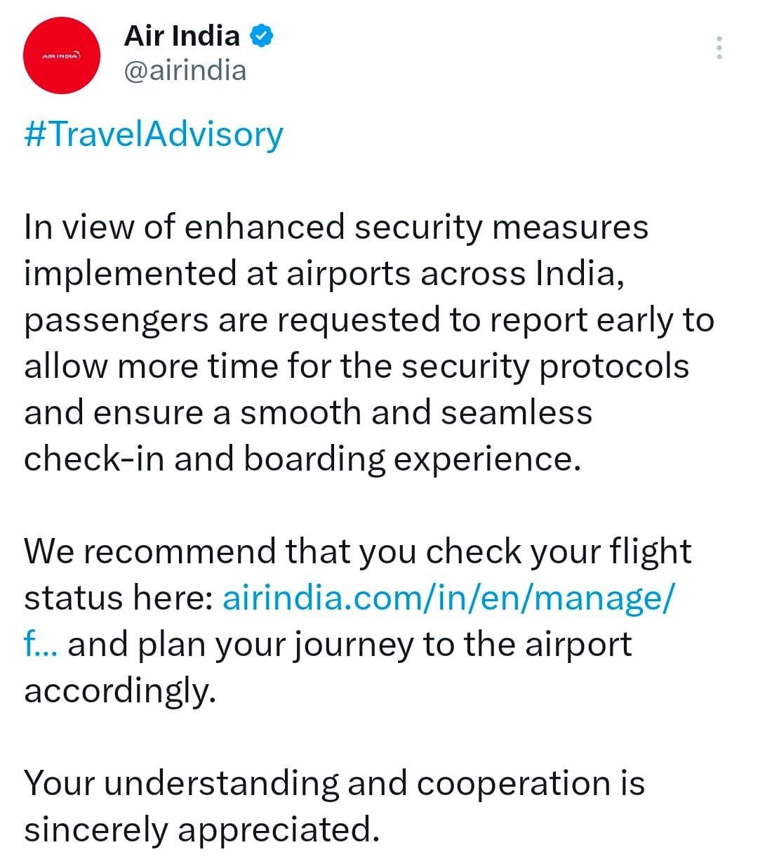 અમદાવાદ ઍરપોર્ટ પર હાઇ-ઍલર્ટ જાહેર, મુસાફરોને 3 કલાક વહેલા પહોંચવા સૂચના 4 - image