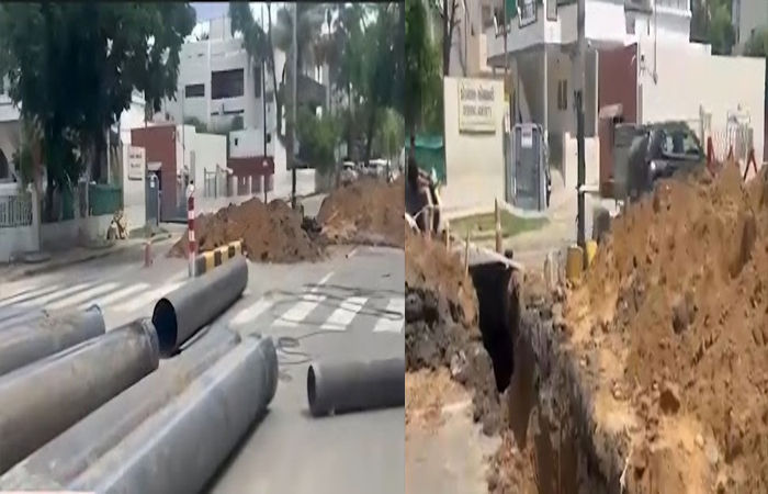 વડોદરામાં ભૂવા અને વધુ તુટેલી ડ્રેનેજ લાઈન પર જીઆરપી ટેકનોલોજી આધારિત કામગીરીનો પ્રારંભ 2 - image