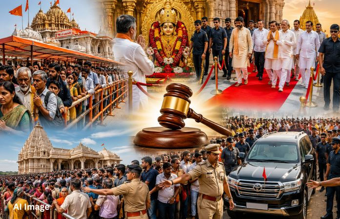 દેવદર્શનમાં પણ VIP કલ્ચરનું દુષણ: ધર્મસ્થાનોને અધિકારીઓ-નેતાઓના રોફનો લુણો, ગુજરાતમાં પણ કોર્ટની ફટકારની જરૂર 1 - image