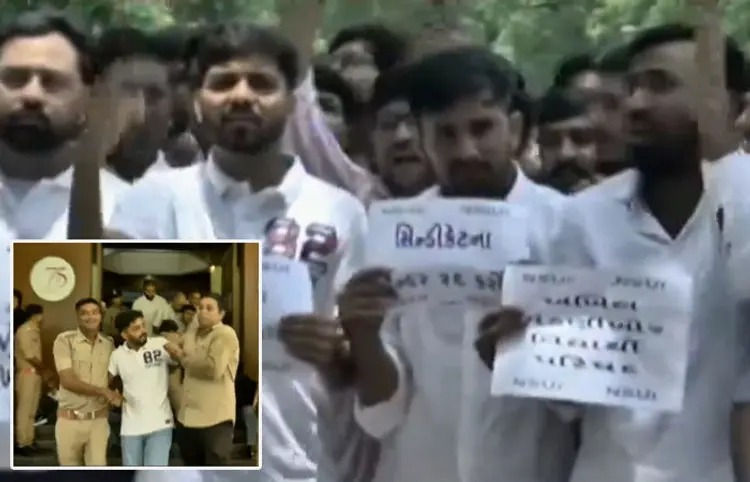 NSUI locks Gujarat University VC office, protests against alleged corruption in top brass