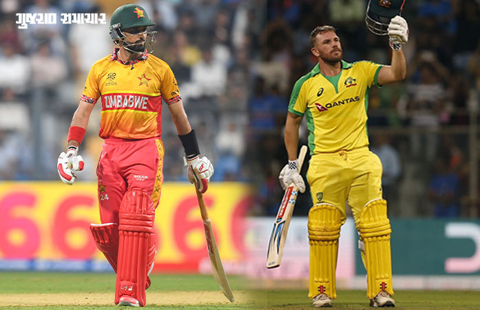 Sikandar Raza and Aaron Finch