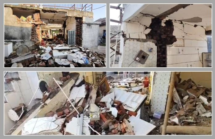 અમરેલીમાં ભેદી ધડાકાથી લોકોમાં ફફડાટ! ખેડૂતના ઘરનું રસોડુ ધરાશાયી પણ ગેસ સિલિન્ડર સલામત 1 - image